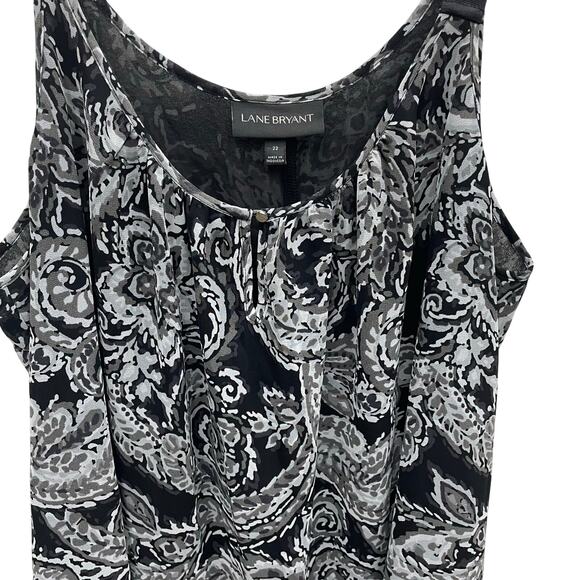 Lane Bryant Floral Paisley Tank Top Size 22 - Picture 2 of 11